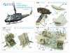 Quinta Studio QD48267 UH-1D 3D-Printed coloured Interior on decal paper (KittyHawk) 1/48